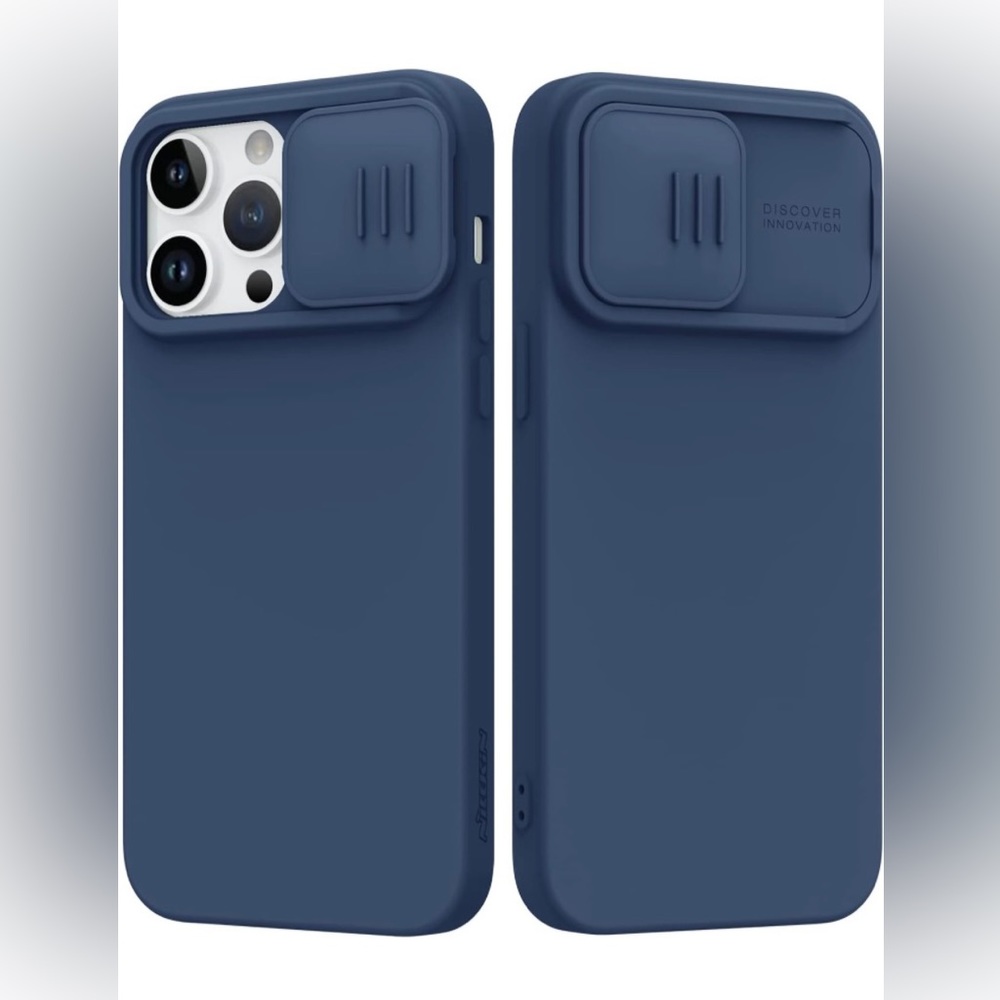 New iPhone 13 pro max case CamShield with Slide Camera Protect Cover - Blue